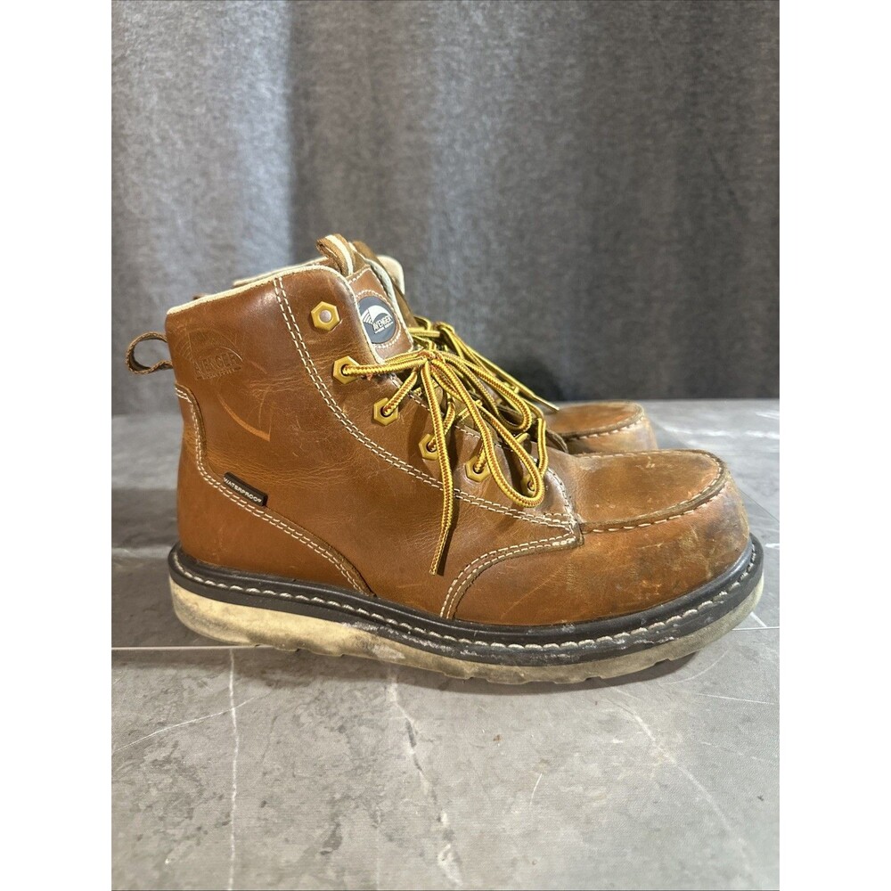 Avenger Work Boots Steel Toe Brown Lace Up A7551 Women’s US 9M B14